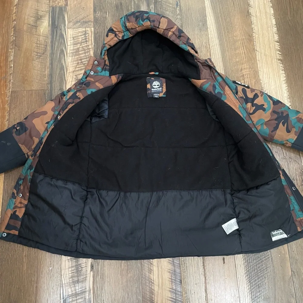 Timberland winter camo coat boy 10-12